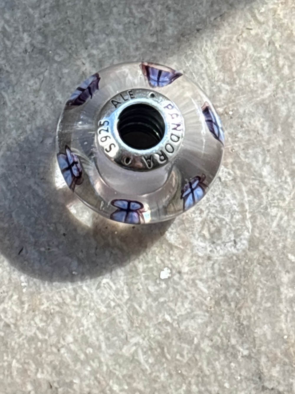 Pandora butterfly murano